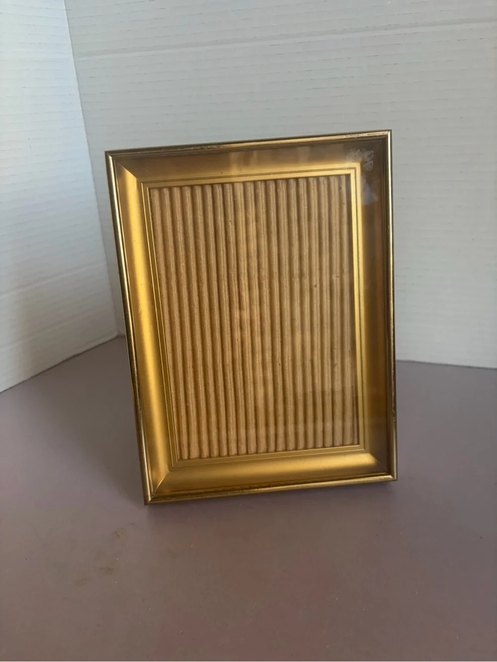 Gold Decorative Ribbed Photo Frame - Home Accents